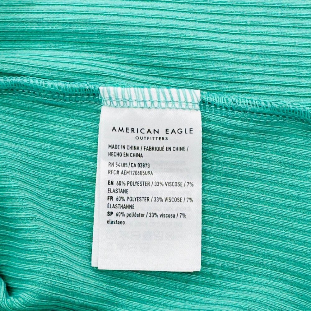 American Eagle - Cute Crop Top - Teal - S - Picture 4 of 4